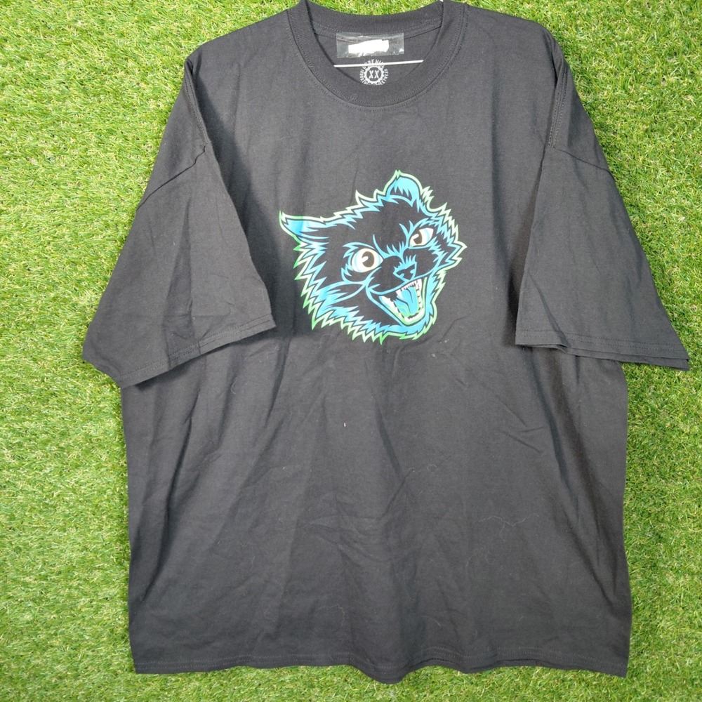 Bonemill Industrial‎ Streetwear T-Shirt XX Adult Black Cat Graphic